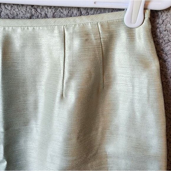 Le Suit Essentials Womens 2 Piece Jacket/Skirt Suit Set Polyester Blend Green 6P - Picture 14 of 16